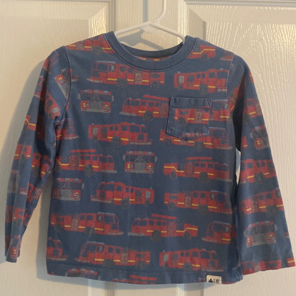 Gap fire truck long sleeve shirt